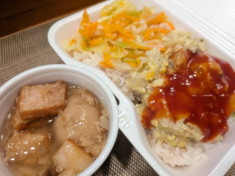台湾弁当※角煮＆煮卵、オアチェン、副菜等